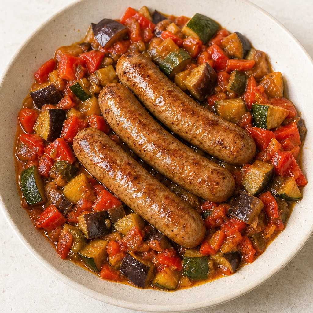 Chipolatas-ratatouille