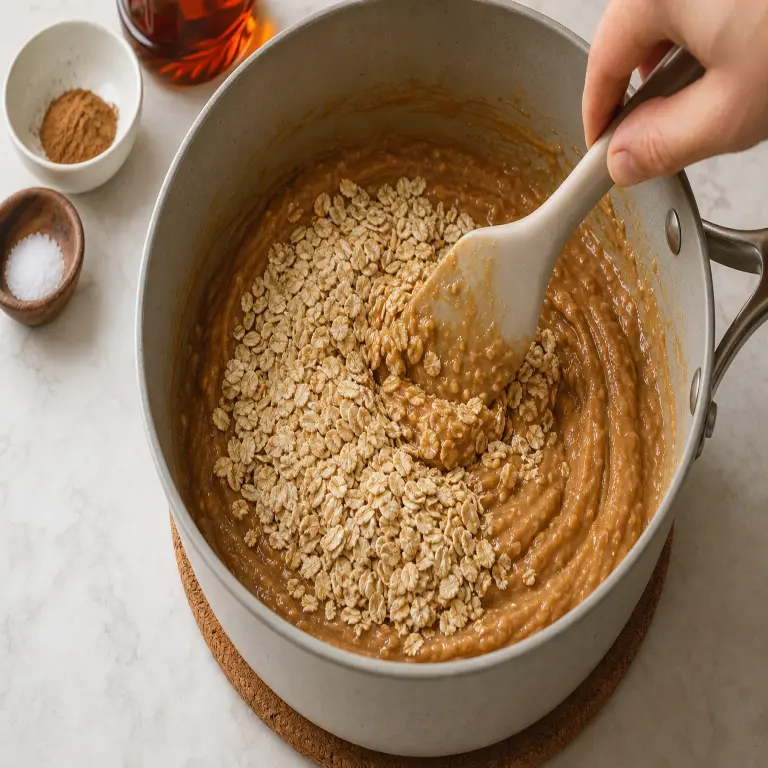 Cookies sans cuisson à l’avoine et au beurre de cacahuète · étape 3