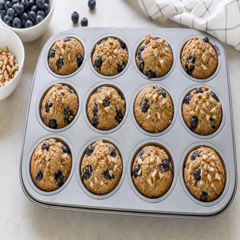 Muffins aux myrtilles et à la banane · étape 4