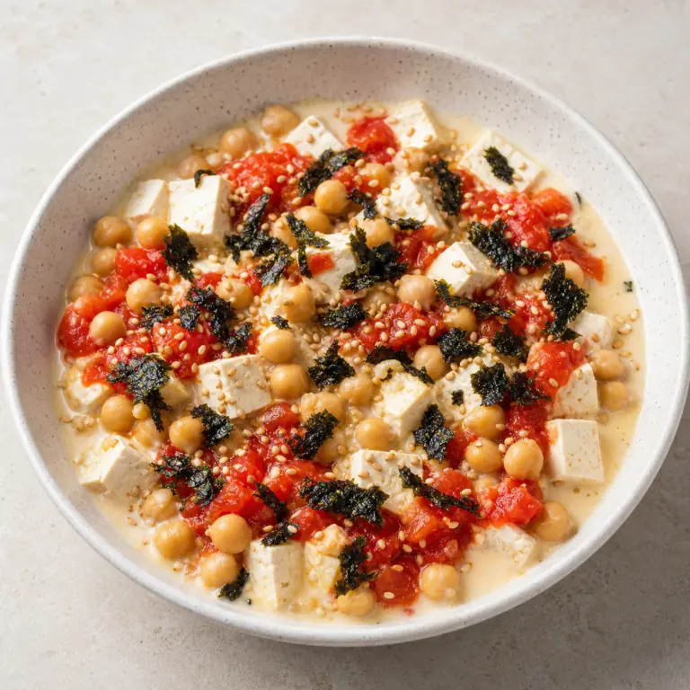 Tofu tomate nori