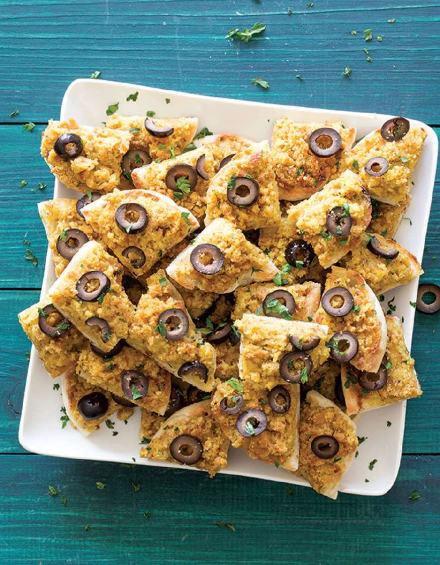 Triangles protéinés sur muffins anglais