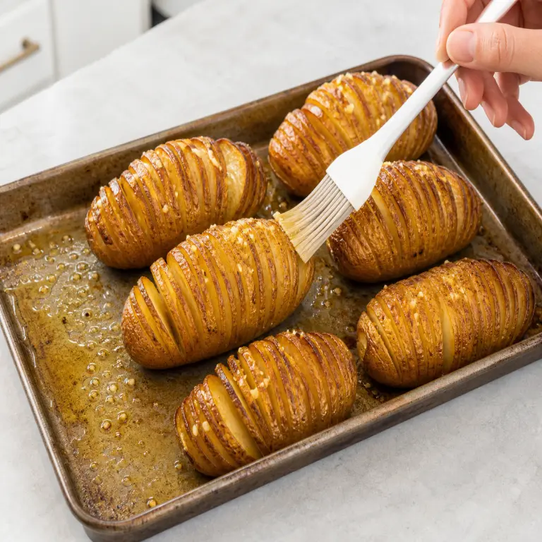 Pommes de terre Hasselback au citron et à l’ail · étape 6