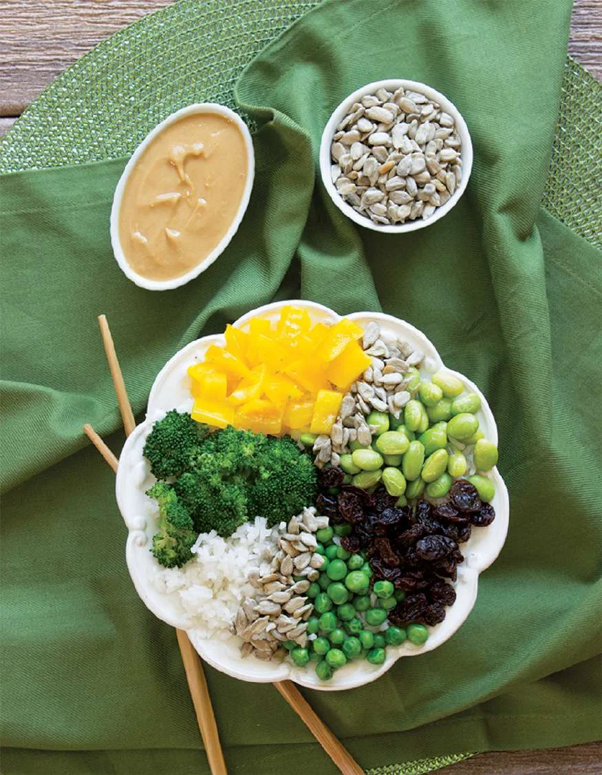Bol de riz à l’edamame et au brocoli