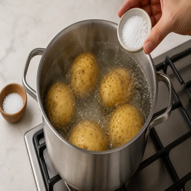 Bouchées de pomme de terre farcies · étape 1