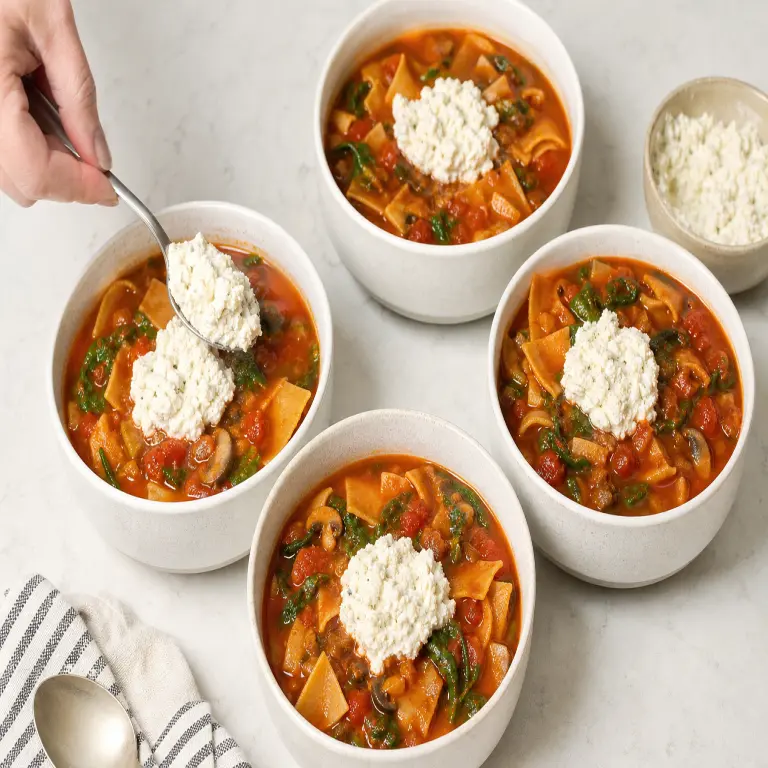 Soupe façon lasagnes · étape 5