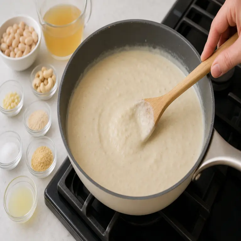 Sauce blanche crémeuse · étape 2