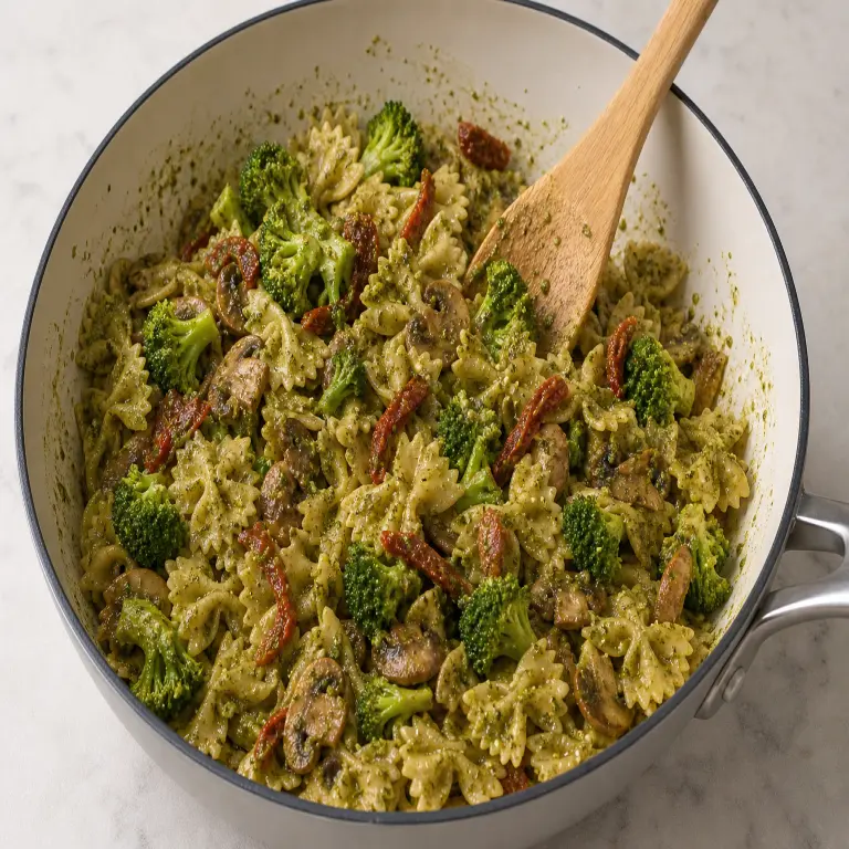 Pâtes au pesto · étape 3
