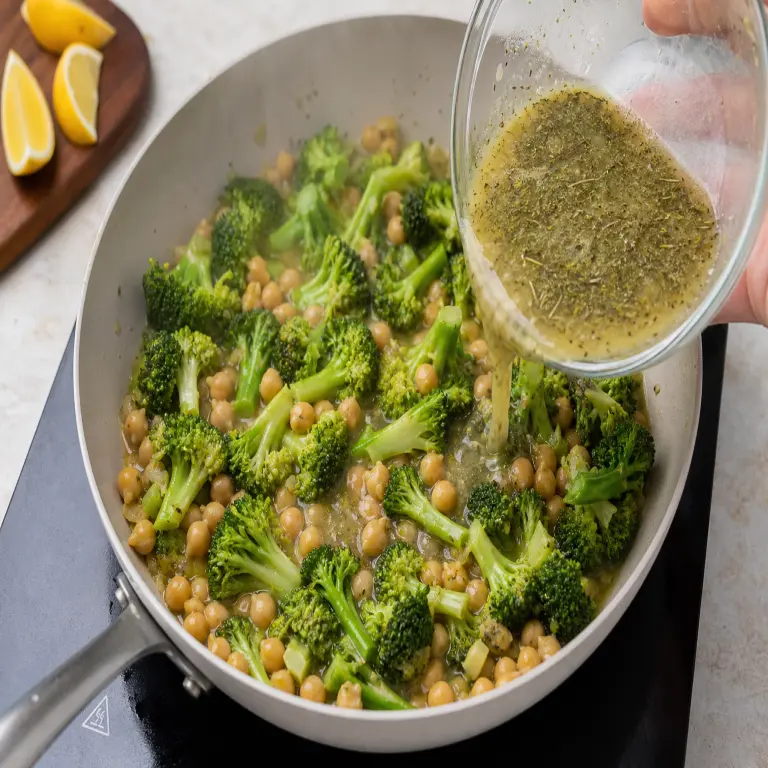 Brocoli au citron et au poivre · étape 2