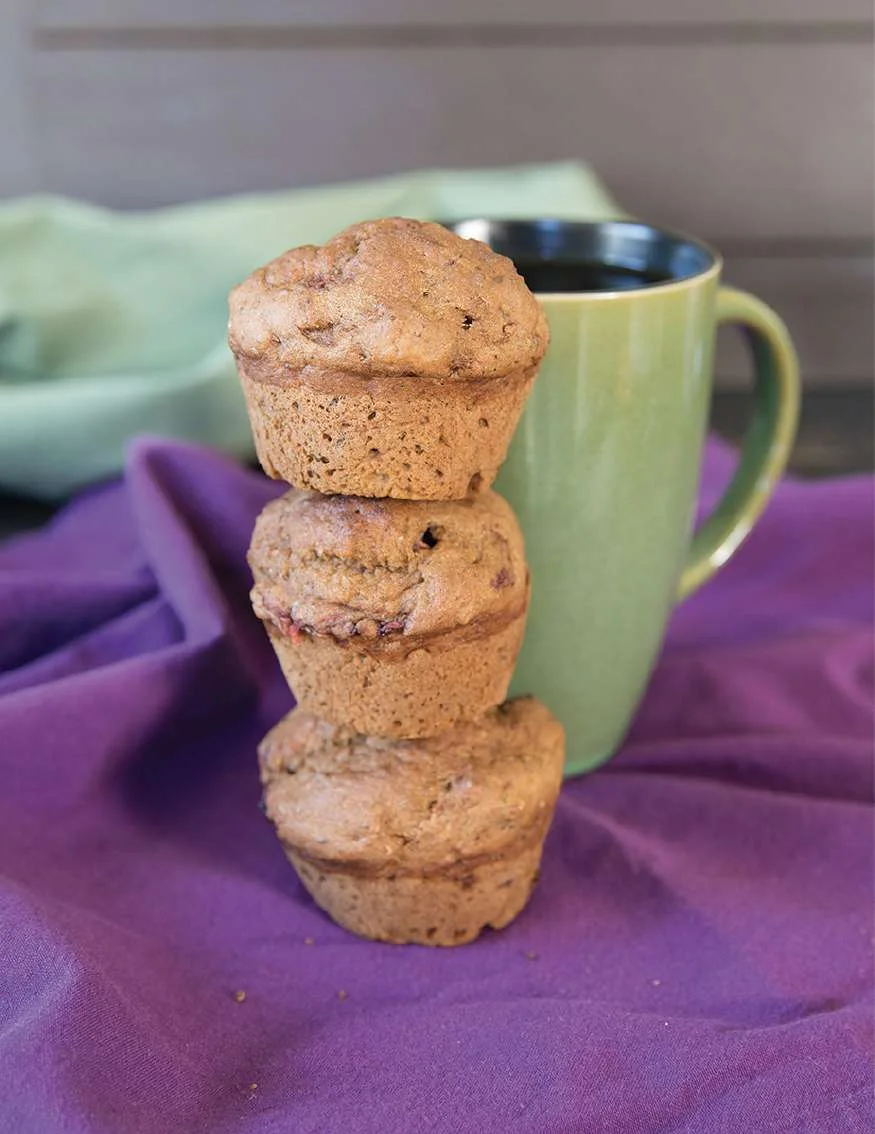 Muffins protéinés au citron et aux fraises