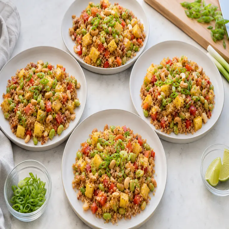 Quinoa sauté à l’ananas · étape 4