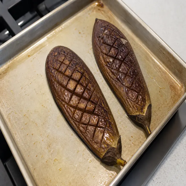 Aubergine laquée au miso · étape 4