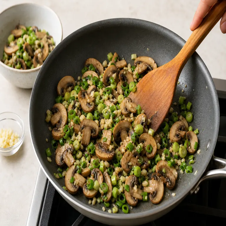 Omelettes à la farine de pois chiches · étape 2