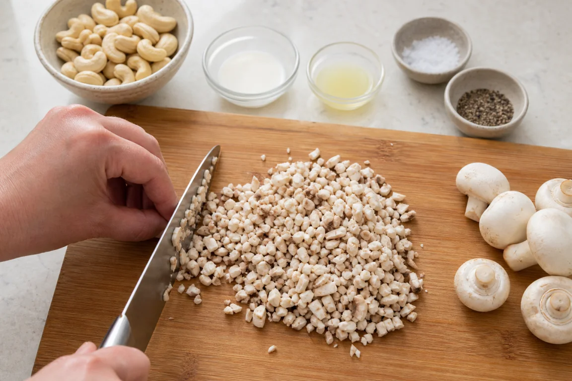 Illustration de l’étape « Étape 2 » pour la recette Rouleaux de champignons à protéines grillées.