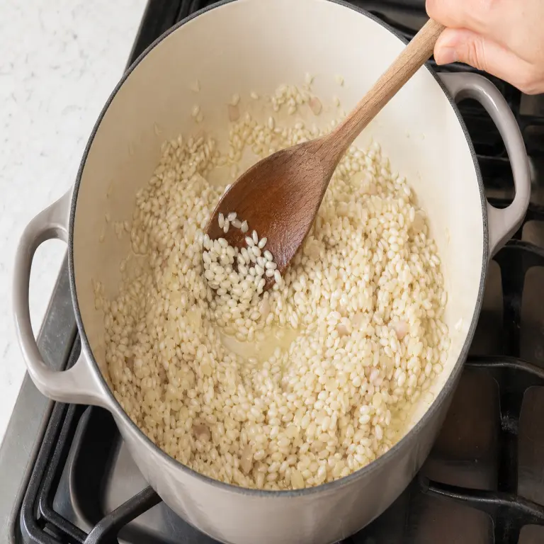 Risotto aux asperges et au citron · étape 5