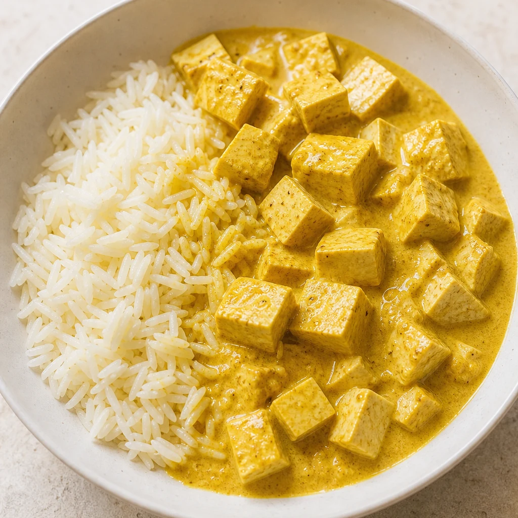 Tofu curry crémeux