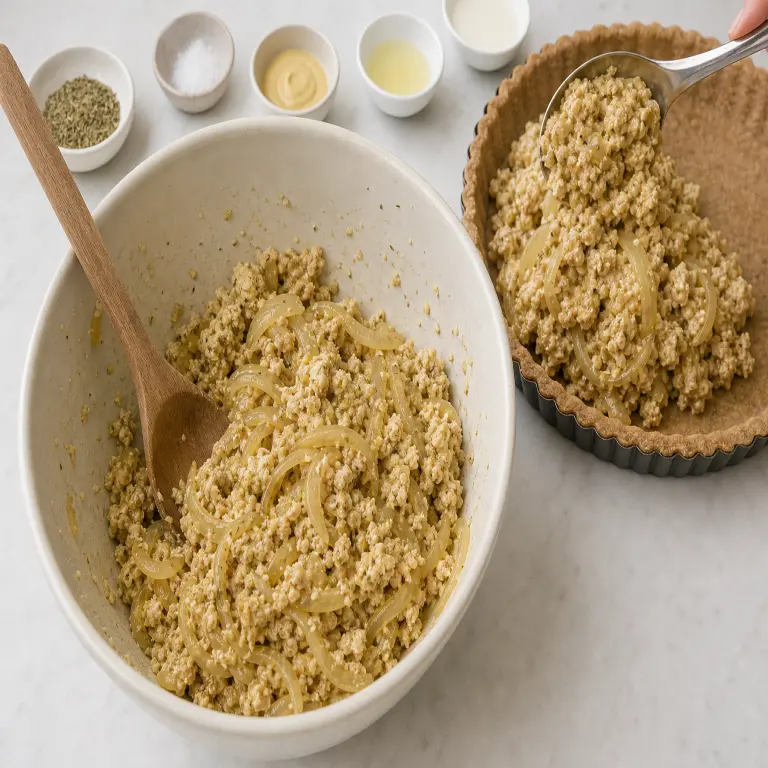 Tarte salée aux oignons · étape 5