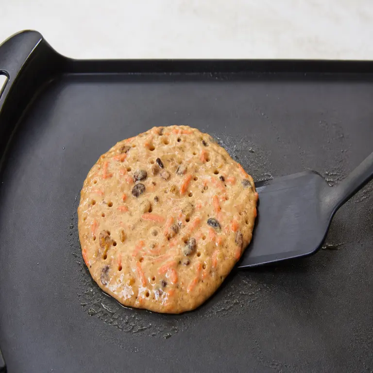 Pancakes façon gâteau aux carottes · étape 4