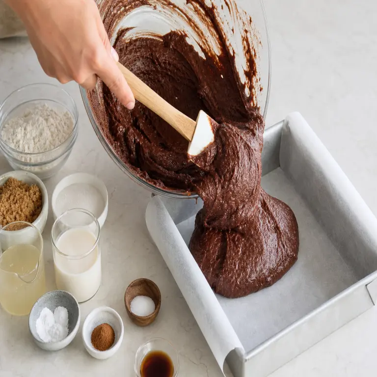 Brownies au chocolat et au tahini · étape 4