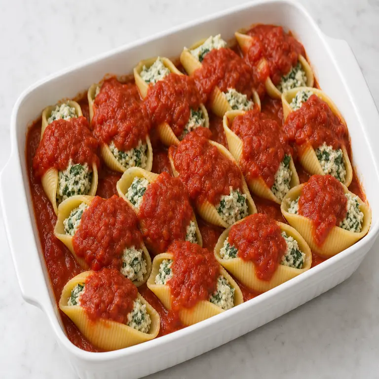 Conchiglioni farcis · étape 5