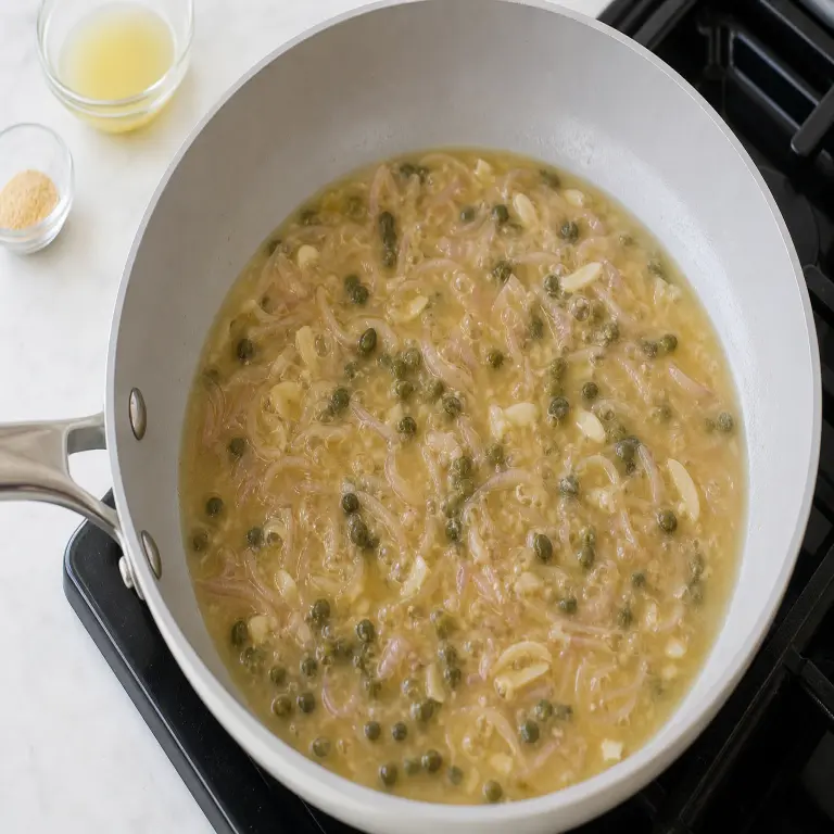 Chou-fleur piccata · étape 7