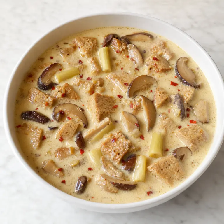 Soupe crémeuse à la noix de coco