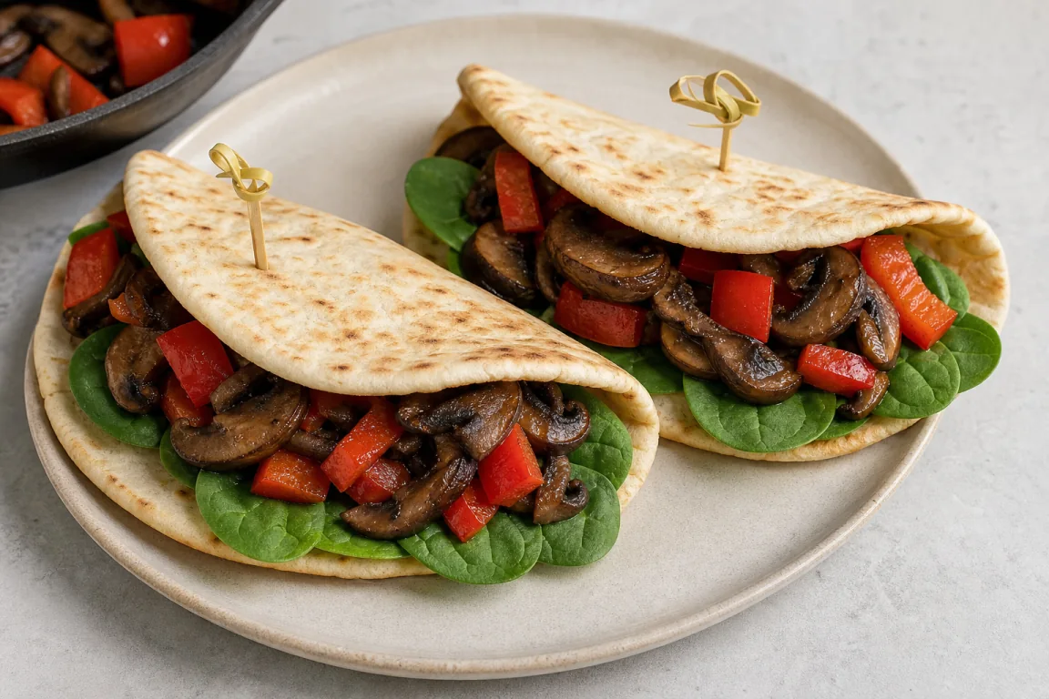 Illustration de l’étape « Étape 5 » pour la recette Portabella Champignon Gyro.