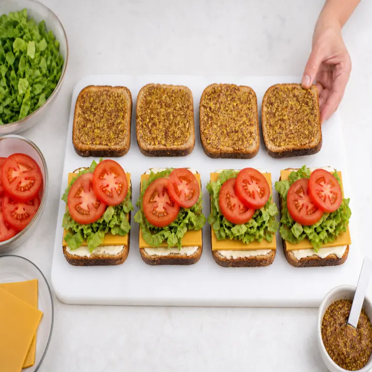 Club-sandwich à deux étages · étape 1