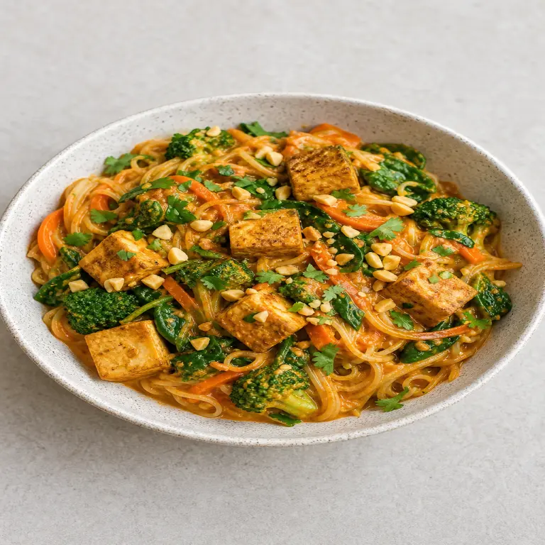Nouilles au curry rouge