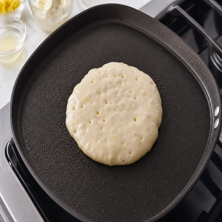 Pancakes citron-ricotta et sauce aux myrtilles · étape 5