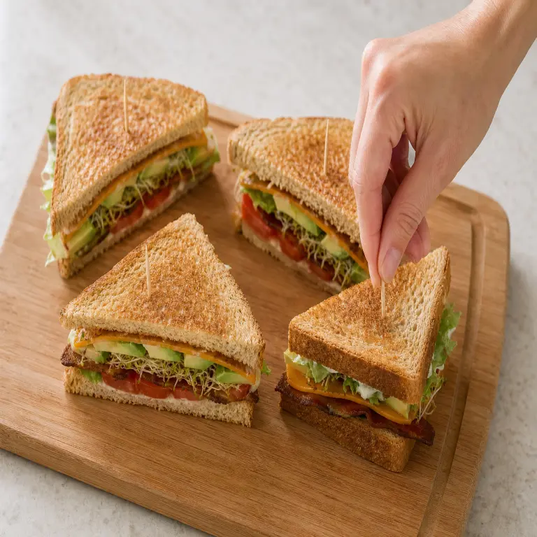 Club-sandwich à deux étages · étape 3