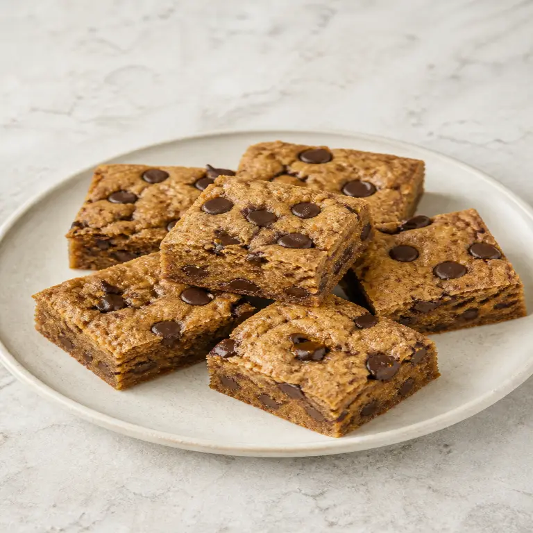 Blondies moelleux aux pépites de chocolat